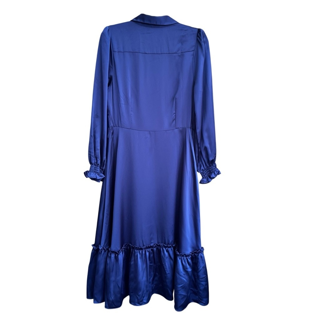 Alex Marie - Kerry Satin Midi Dress in Twilight Blue - NWT - Size XL - Picture 5 of 11